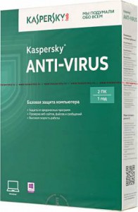  Kaspersky Anti-Virus 2015 Russian Edition. 2-Desktop 1 year Base Box (KL1161RBBFS)