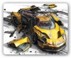 Коврик для мыши PC Pet Yellow car MP-GM02 Gamer рисунок